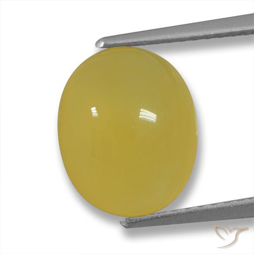 3.73ct Natural Amarillo miel Ágata, Ovalada, Translúcido
