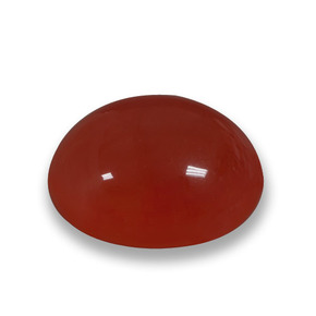 Ágata rojo natural de 5,87 ct, corte óvalo, translúcido