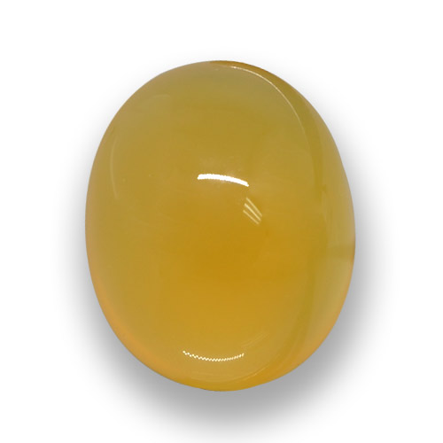 Ágata dorado natural de 4,82 ct, corte óvalo, translúcido