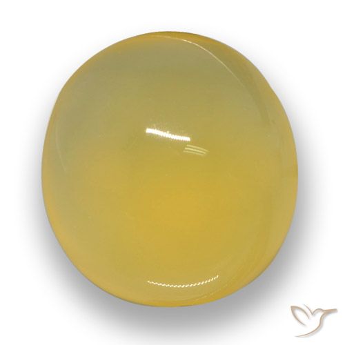 6.30ct Natural Dorado amarillento Ágata, Ovalada, Translúcido