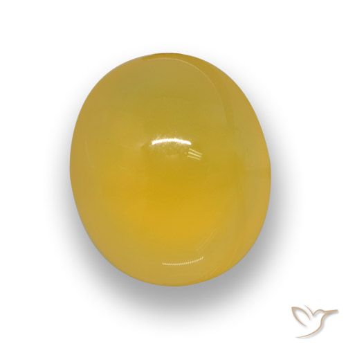 Ágata Amarillo púrpura natural de 6.00 ct, Corte Óvalo, Translúcido