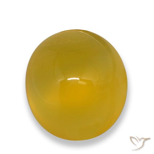 4.74ct Natural Amarillo púrpura Ágata, Ovalada, Translúcido