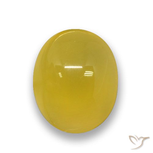 3.84ct Natural Amarillo miel Ágata, Ovalada, Translúcido