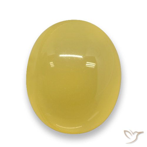 3.66ct Natural Amarillo medio Ágata, Ovalada, Translúcido