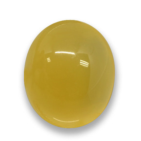Ágata Amarillo natural de 3.65 ct, Corte Óvalo, Translúcido