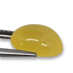 Ágata Amarillo natural de 3.65 ct, Corte Óvalo, Translúcido