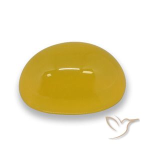 Ágata Amarillo púrpura natural de 5.49 ct, Corte Óvalo, Translúcido