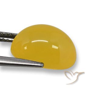 Ágata Amarillo púrpura natural de 5.49 ct, Corte Óvalo, Translúcido