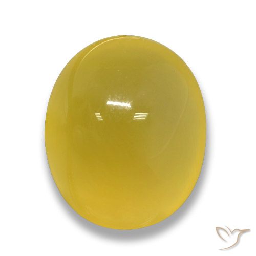 4.47ct Natural Dorado amarillento Ágata, Ovalada, Translúcido