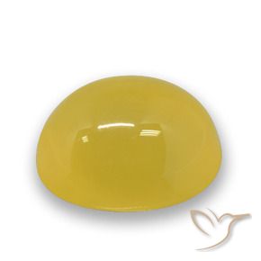 Ágata Dorado amarillento natural de 4.47 ct, Ovalada, Translúcido