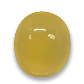 Ágata amarillo natural de 2,98 ct, corte óvalo, translúcido