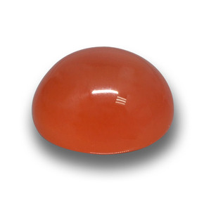 Ágata rojo natural de 5,61 ct, corte óvalo, translúcido