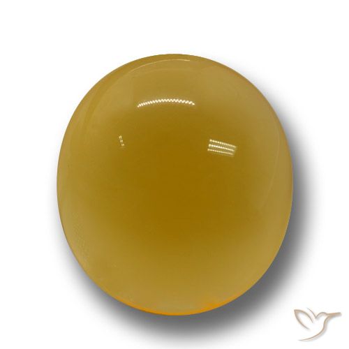 6.08ct Natural Naranja dorado Ágata, Ovalada, Translúcido