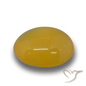 Ágata Naranja dorado natural de 6.08 ct, Ovalada, Translúcido