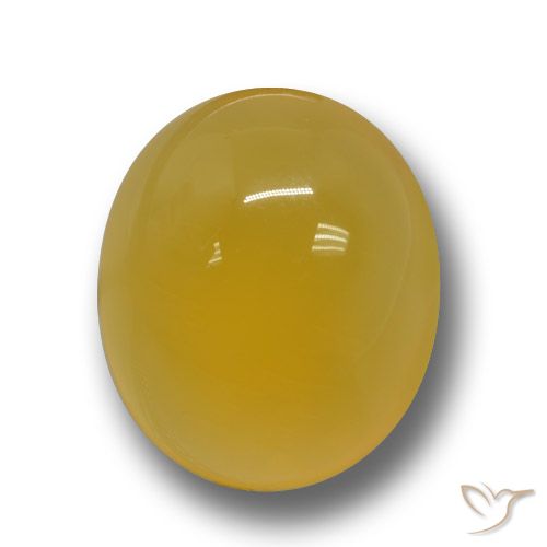 6.48ct Natural Naranja dorado Ágata, Ovalada, Translúcido