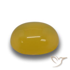 Ágata Naranja dorado natural de 6.48 ct, Ovalada, Translúcido