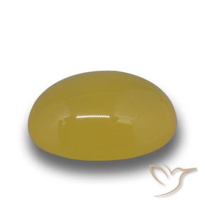 Ágata Naranja dorado natural de 4.61 ct, Ovalada, Translúcido