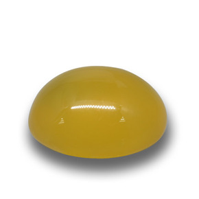 Ágata dorado natural de 4,22 ct, corte óvalo, translúcido