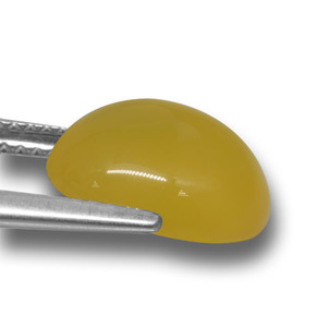 Ágata dorado natural de 4,22 ct, corte óvalo, translúcido