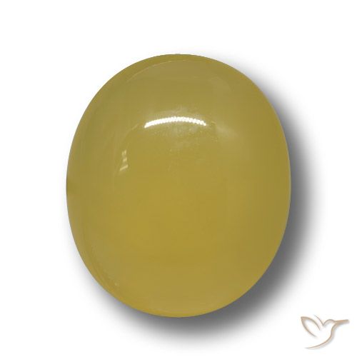 5.07ct Natural Amarillo medio Ágata, Ovalada, Translúcido