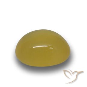 Ágata Naranja dorado natural de 4.19 ct, Ovalada, Translúcido