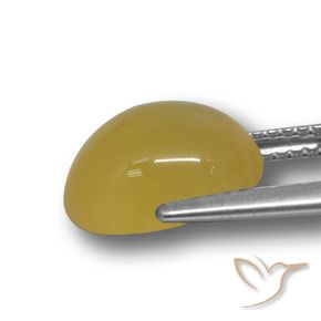 Ágata Naranja dorado natural de 4.19 ct, Ovalada, Translúcido