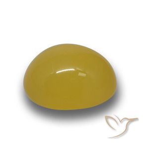 Ágata Naranja dorado natural de 4.90 ct, Ovalada, Translúcido