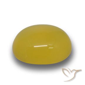 Ágata Amarillo púrpura natural de 5.57 ct, Ovalada, Translúcido