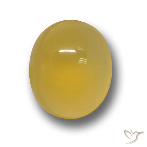 3.96ct Natural Amarillo miel Ágata, Ovalada, Translúcido