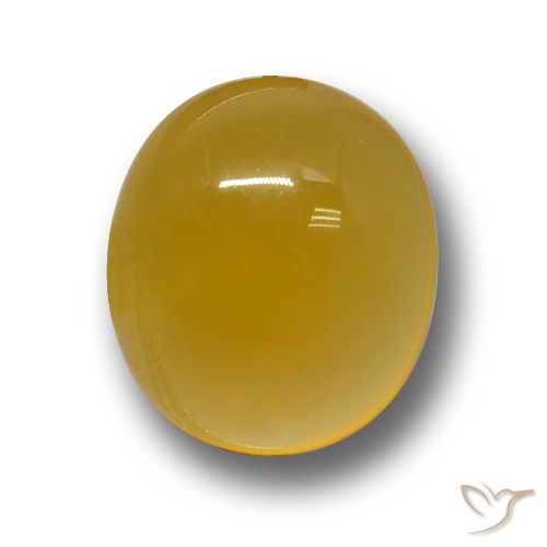 4.47ct Natural Amarillo púrpura Ágata, Ovalada, Translúcido