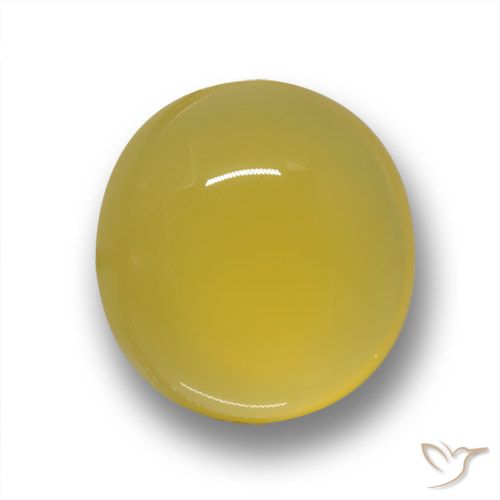 6.56ct Natural Amarillo medio Ágata, Ovalada, Translúcido