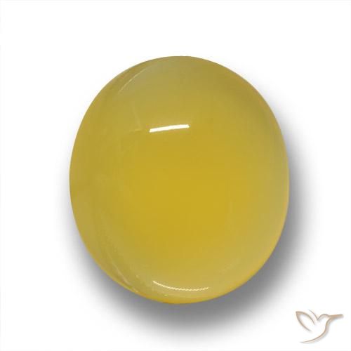 3.58ct Natural Amarillo miel Ágata, Ovalada, Translúcido