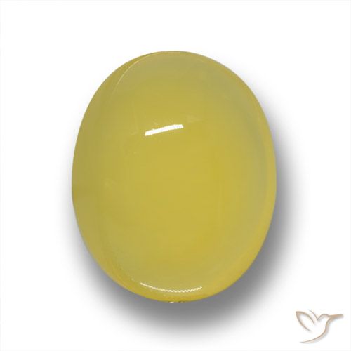 4.36ct Natural Amarillo toscana Ágata, Ovalada, Translúcido