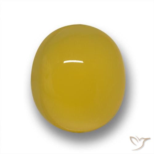 3.29ct Natural Amarillo púrpura Ágata, Ovalada, Translúcido