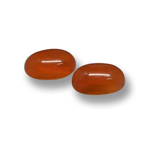 Gemas de ágata rojo natural de 1,17 ct, corte óvalo, translúcido