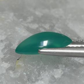 Ágata Verde medio natural de 1.52 ct, Marquesa, Translúcido