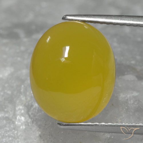 6.28ct Natural Amarillo miel Ágata, Ovalada, Translúcido