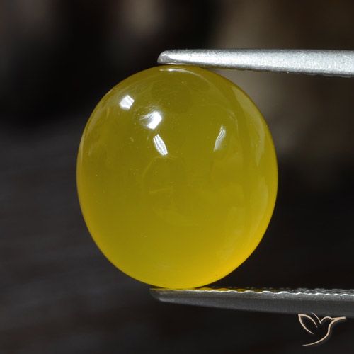 4.30ct Natural Amarillo miel claro Ágata, Ovalada, Translúcido