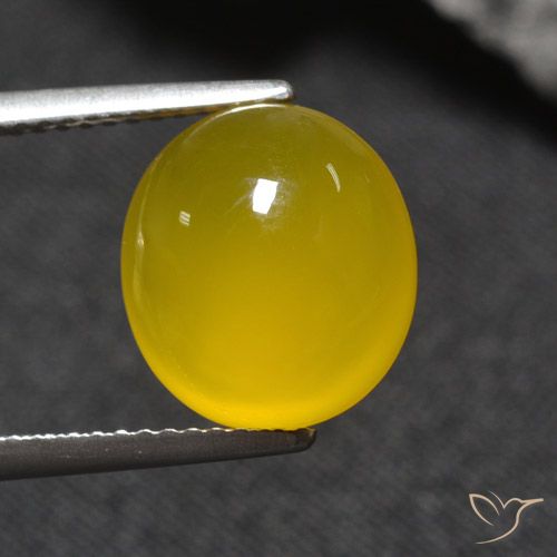 5.12ct Natural Amarillo miel Ágata, Ovalada, Translúcido