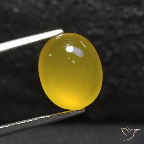 4.24ct Natural Amarillo miel Ágata, Ovalada, Translúcido