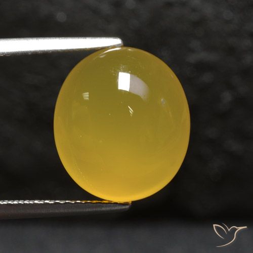 5.56ct Natural Amarillo miel Ágata, Ovalada, Translúcido