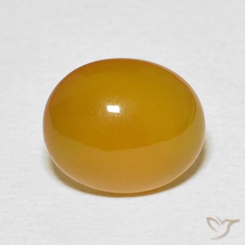 5.36ct Natural Amarillo miel claro Ágata, Ovalada, Translúcido