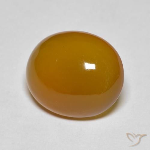 Ágata Marrón naranja natural de 5.53 ct, Ovalada, Translúcido