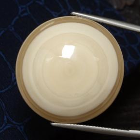 Ágata multicolor natural de 78,01 ct, corte redondo, opaco