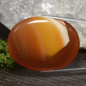 Ágata multicolor natural de 81,88 ct, corte óvalo, translúcido