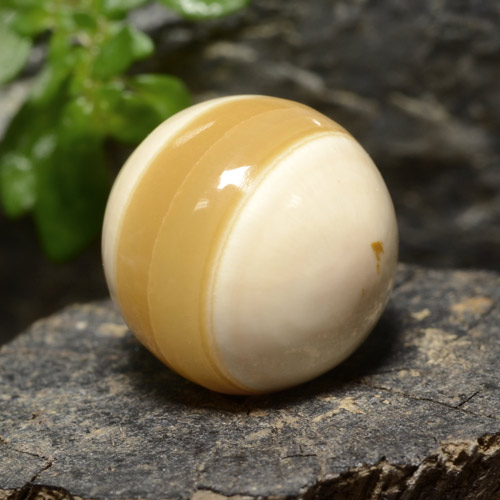 Ágata Multicolor natural de 15.26 ct, Esfera / Bola, Opaco