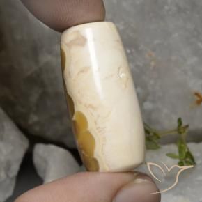 Ágata multicolor natural de 56,94 ct, forma elegante, opaco