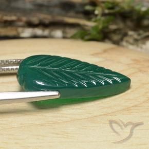 Ágata Verde bosque natural de 5.73 ct, Elegante, Translúcido