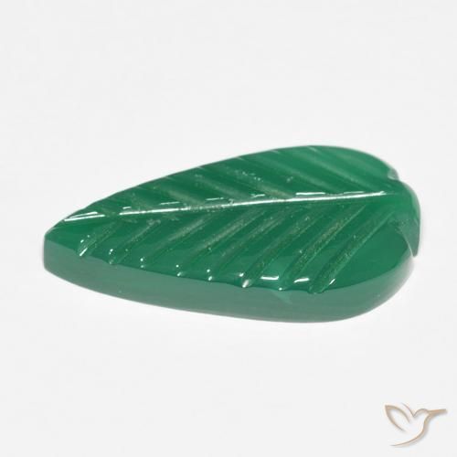Ágata Verde medio natural de 5.62 ct, Elegante, Translúcido
