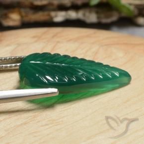Ágata Verde medio natural de 5.19 ct, Elegante, Translúcido